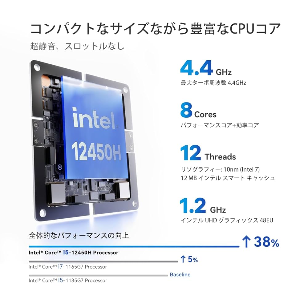美品 Beelink Intel Inside ミニデスクトップPC 本体 Amazon.co.jp: Beelink MINI SミニPC、第11世代プロセッサー